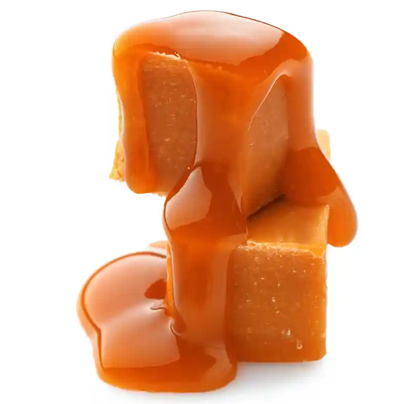 Buttermint cube sweets covered in syrup