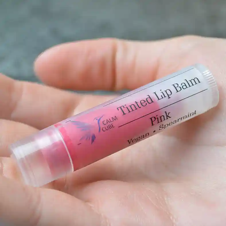 Holding a lip balm