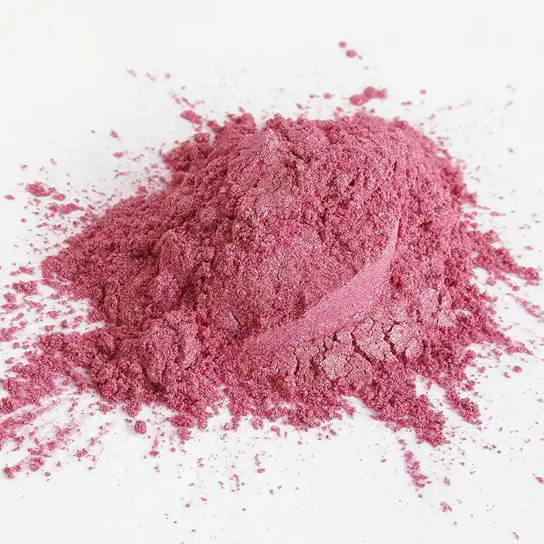 Splash of pink mica powder